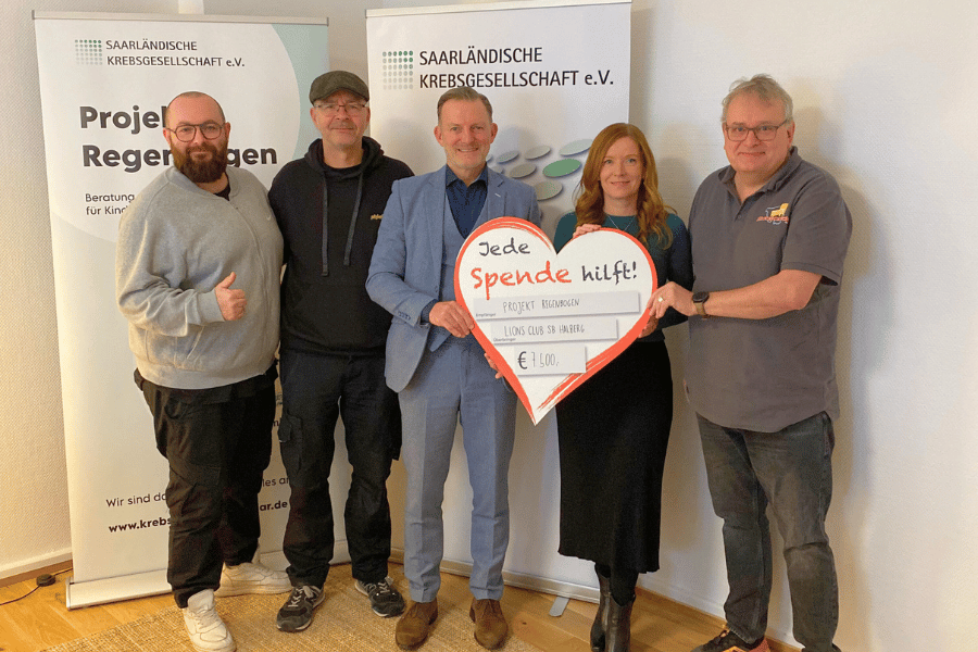 Spendenübergabe Lions Saarbrücken Halberg