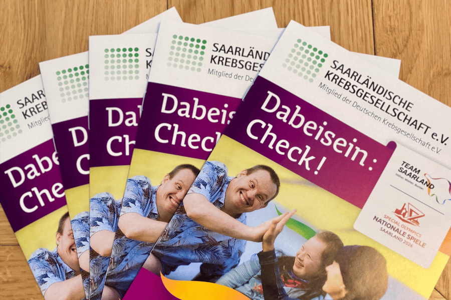 Fünf Exemplare der Broschüre in Leichter Sprache