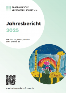 Das Titelbild des Jahresberichts der Saarländischen Krebsgesellschaft