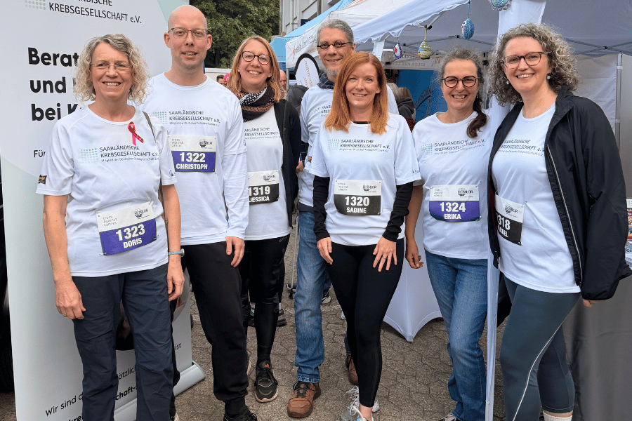 Das Team der Saarländischen Krebsgesellschaft beim Cross against Cancer